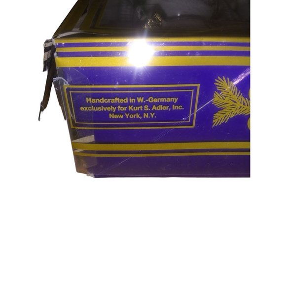 VTG Kurt Adler Pink Floral Glass Ball Ornaments Set of 4 Embroidered Gold Glitte - Picture 12 of 13